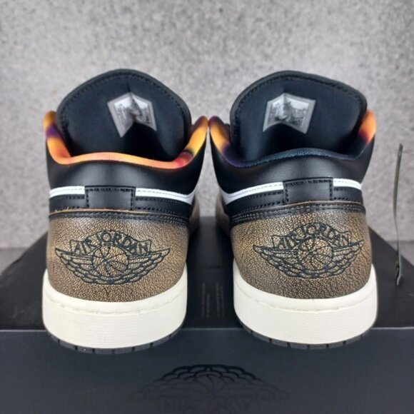 Nike Air Jordan 1 Low Wear-Away Yellow Sneakers - Men's Size 10.5 & 11 Shoes - Picture 5 of 11